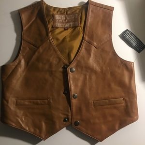 Children’s leather vest.